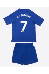 Leicester City Issahaku Fatawu #7 Jalkapallovaatteet Lasten Kotipeliasu 2025-26 Lyhythihainen (+ Lyhyet housut)